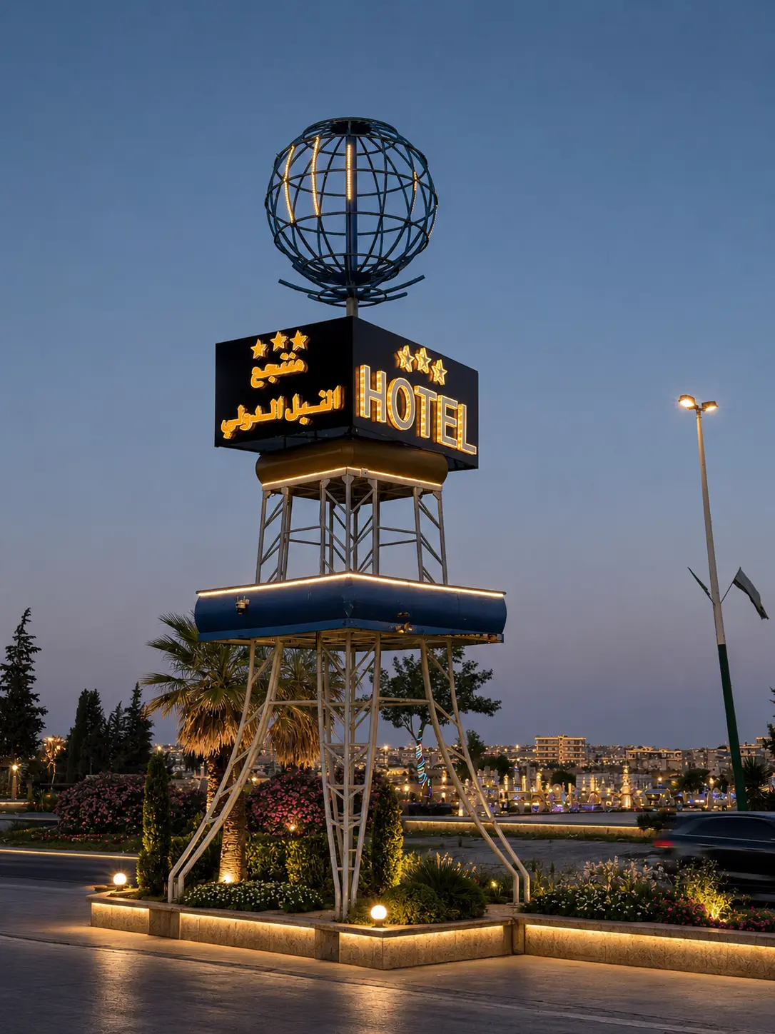 لوحة منتجع النيل الدولي